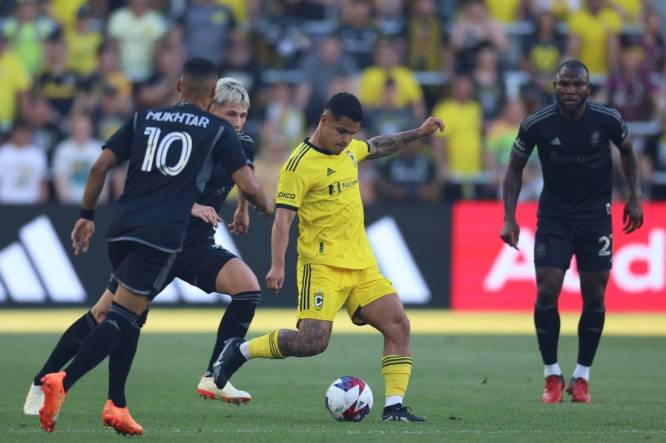 COLUMBUS, OH - JUNE 03: Columbus Crew forward Cucho Hernandez (9