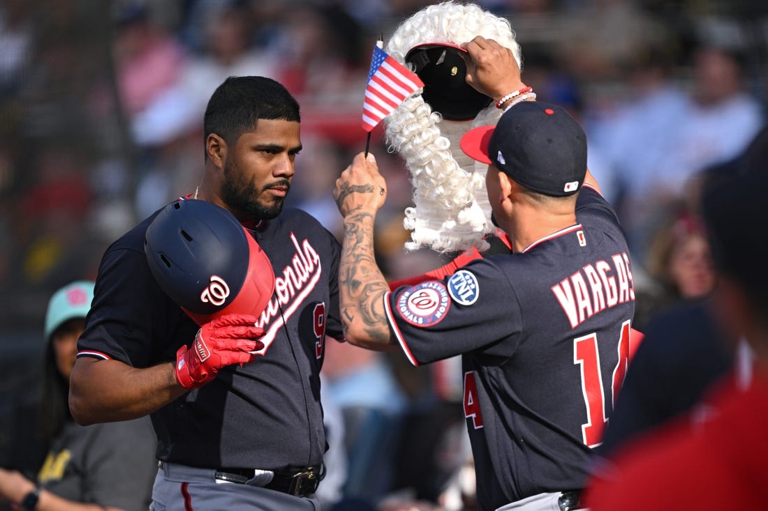 Candelario, Thomas homer in the Nationals' 2-0 victory over the Padres