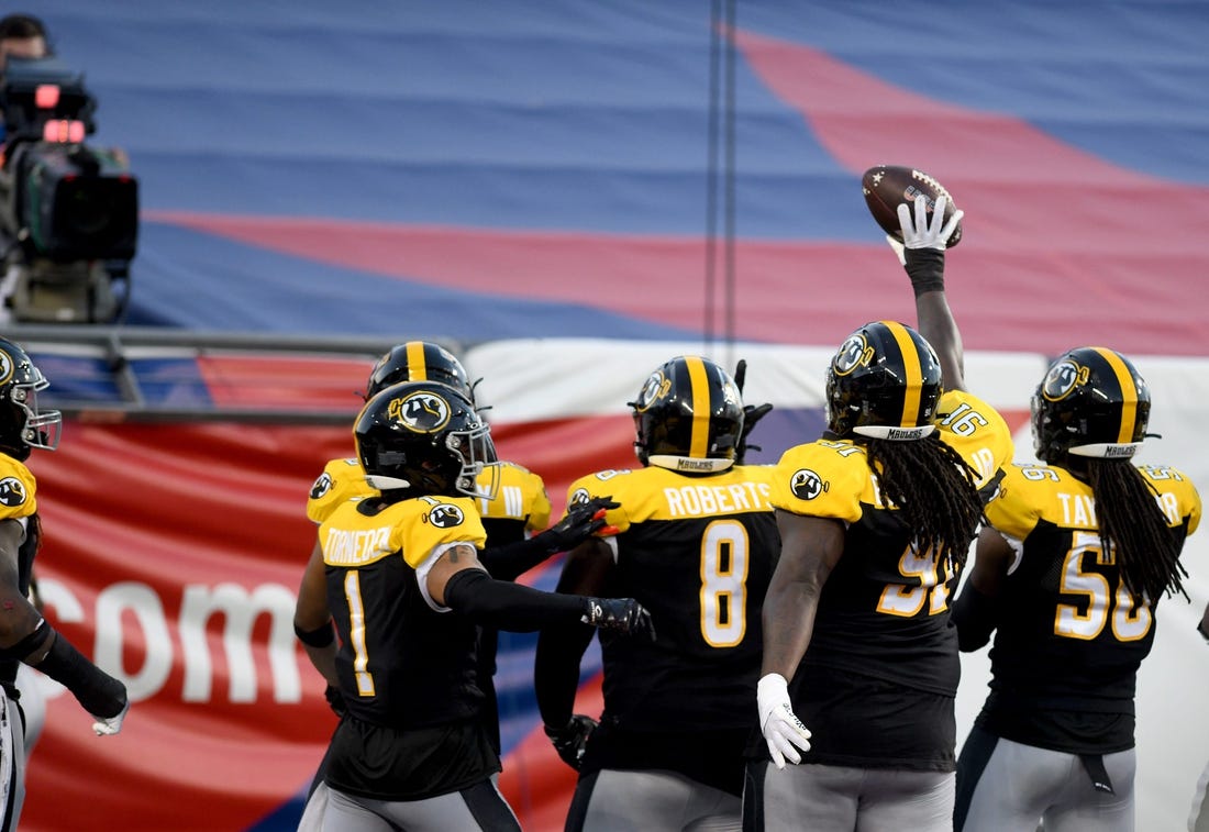 Pittsburgh Maulers and Michigan Panthers in USFL North Division Championship at Tom Benson Hall of Fame Stadium in Canton.  Saturday, June 24, 2023.