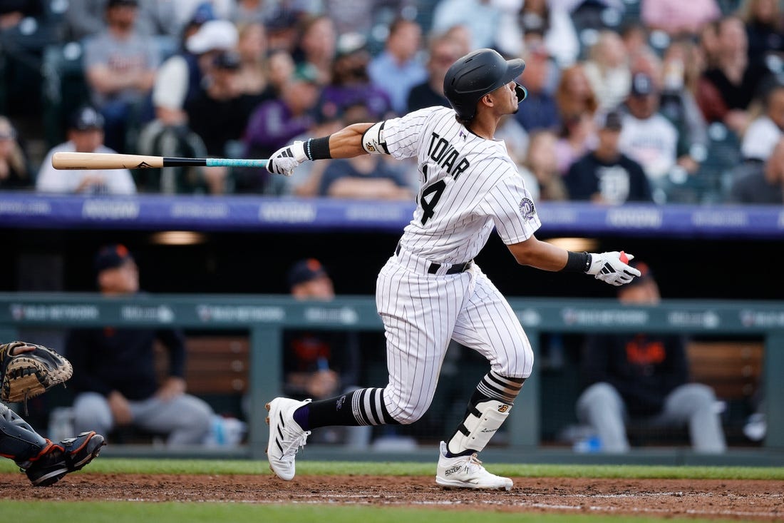 Tovar homers, extends his hitting streak to 13 games to help Rockies beat  Tigers 8-5