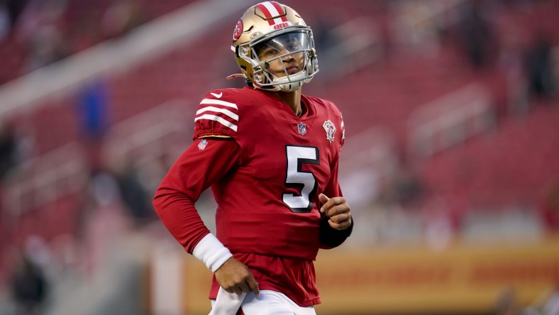 San Francisco 49ers quarterback Trey Lance