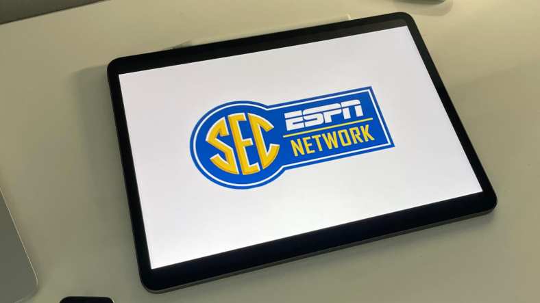SEC network logo on Ipad