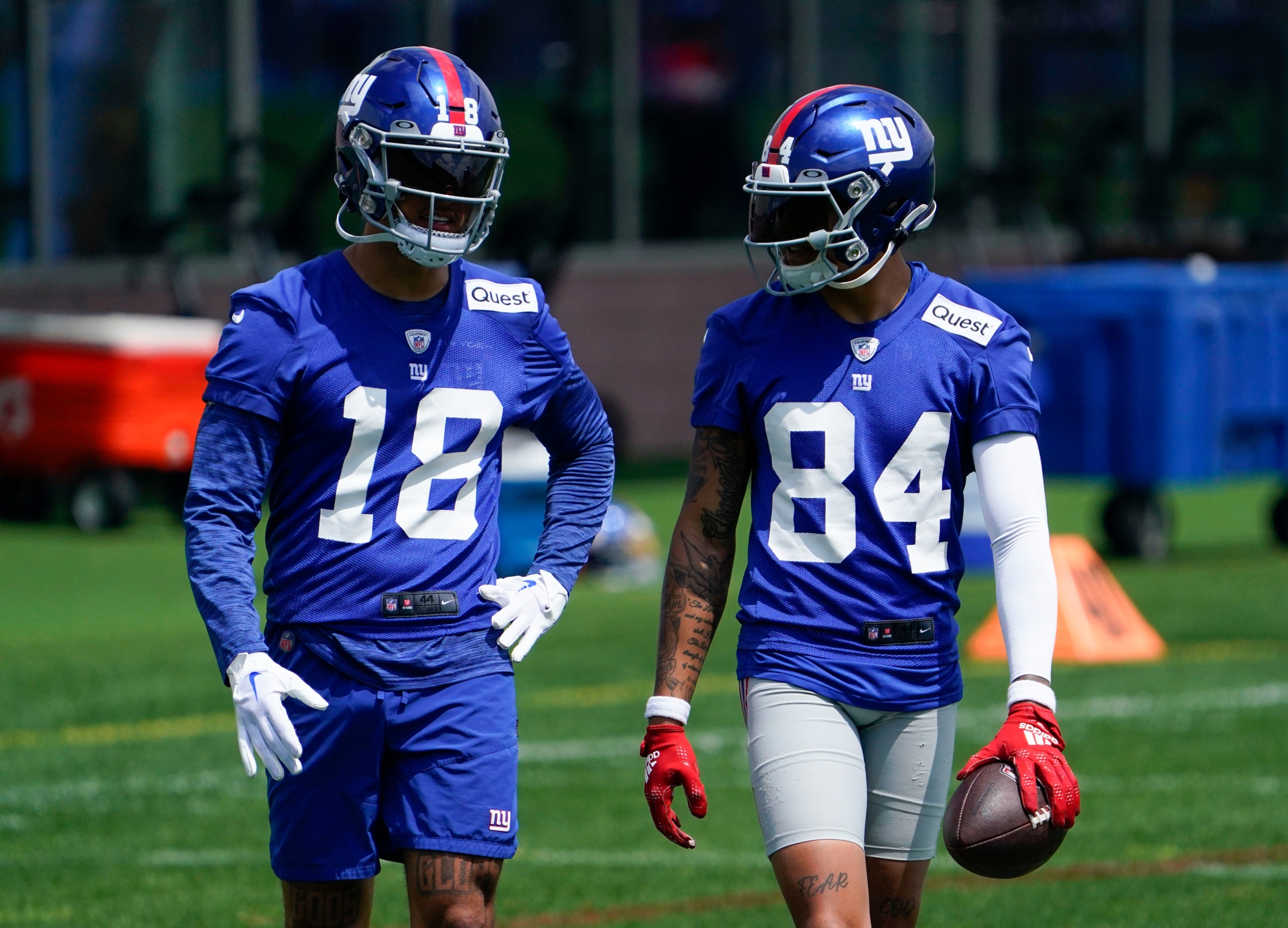 NY Giants training camp observations, plus 1-on-1 with WR Jalin Hyatt