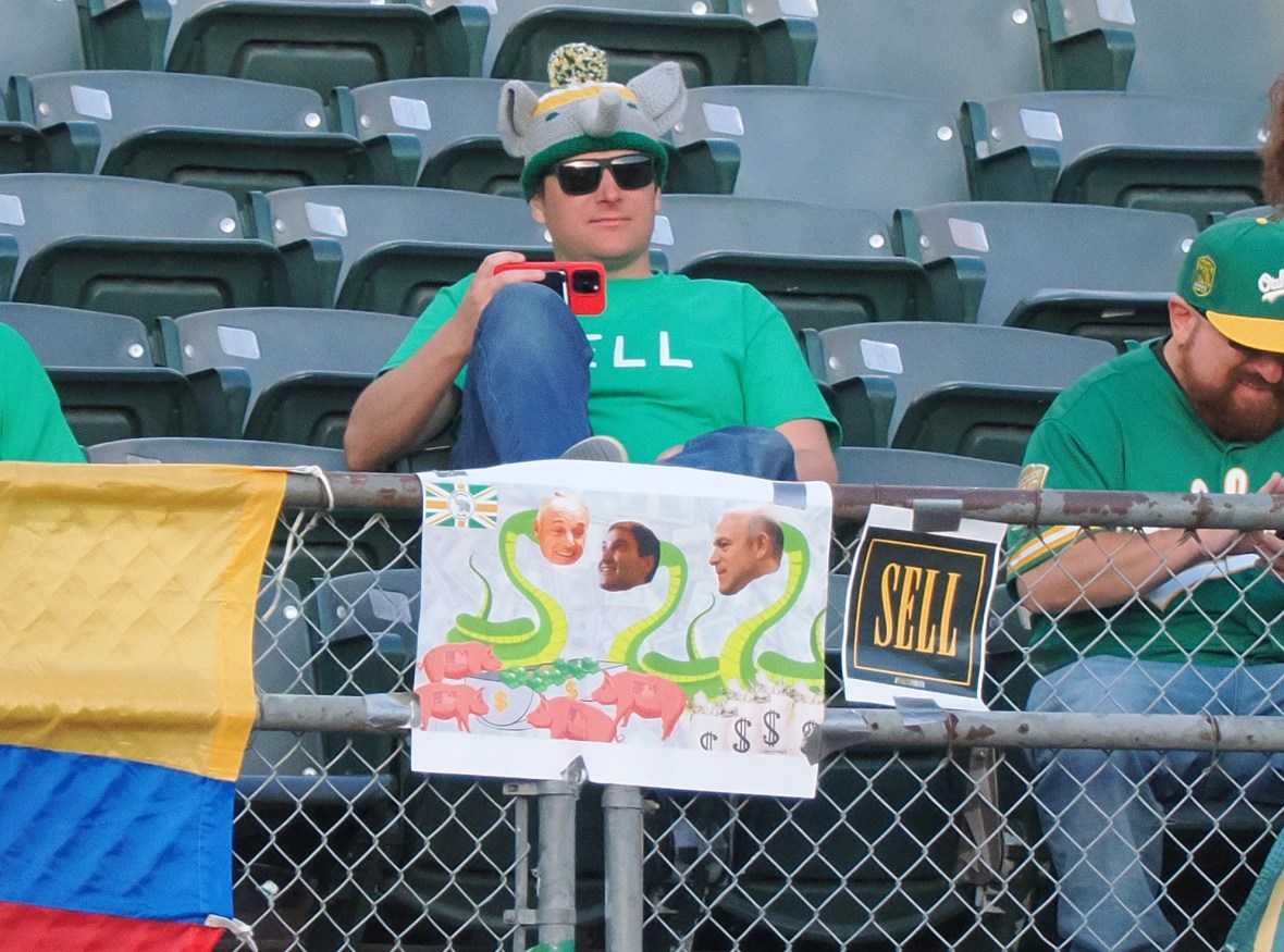 Rob-Manfred-sign-Oakland-Athletics-fan