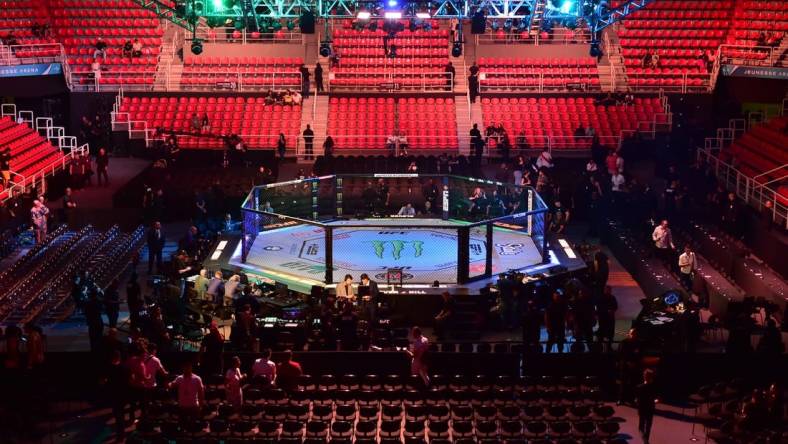 Jan 21, 2023; Rio de Janeiro, Brazil; General view of the arena during UFC 283 at Jeunesse Arena. Mandatory Credit: Jason da Silva-USA TODAY Sports