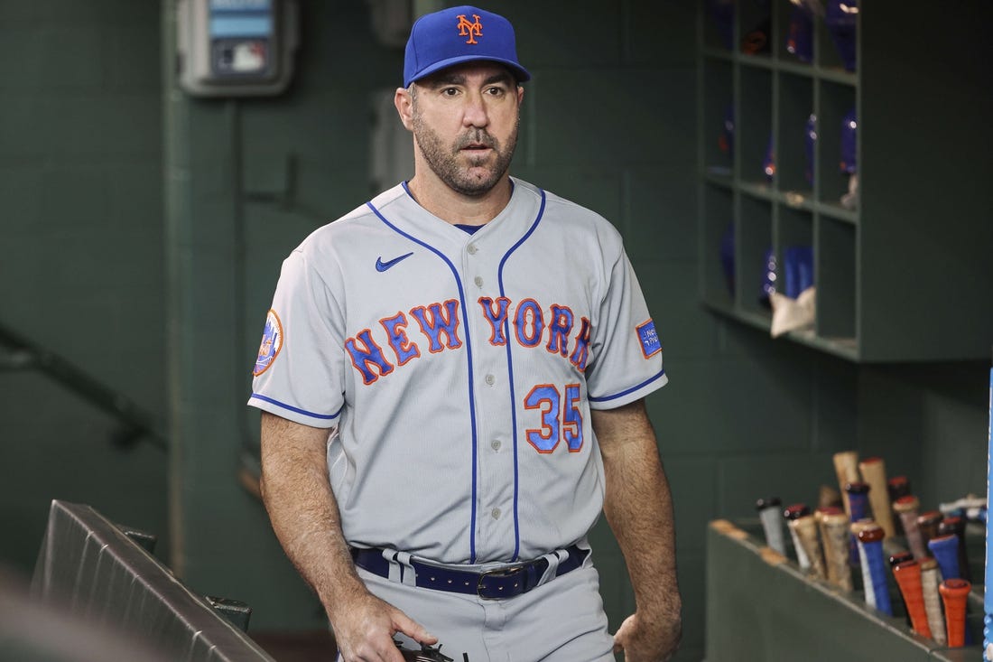 This is a 2023 photo of Justin Verlander of the New York Mets