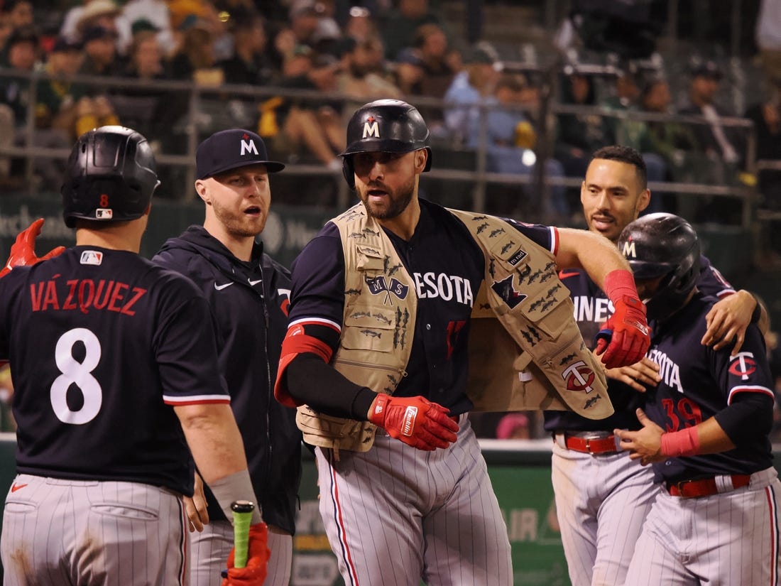 Joey Gallo hits a 2-run homer in the 9th to send the Twins past the  Athletics, 5-4