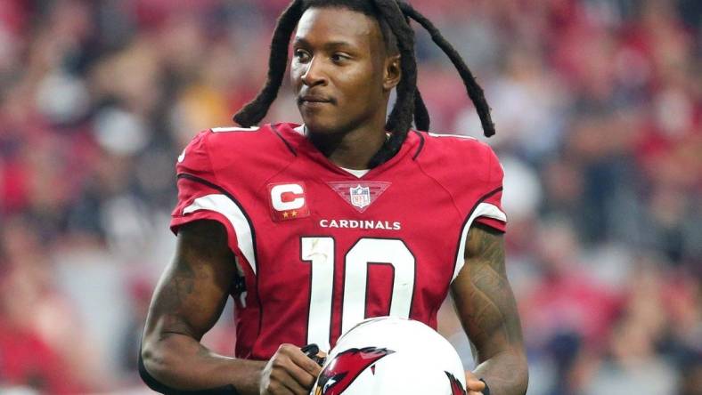 DeAndre Hopkins had 1,407 yards receiving in his first season with the Cardinals (2020), but combined for 1,289 yards in the previous two seasons.