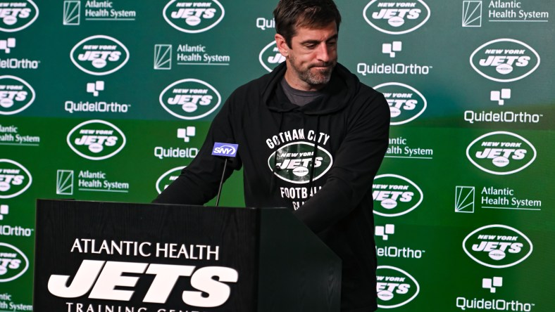 New York Jets quarterback Aaron Rodgers