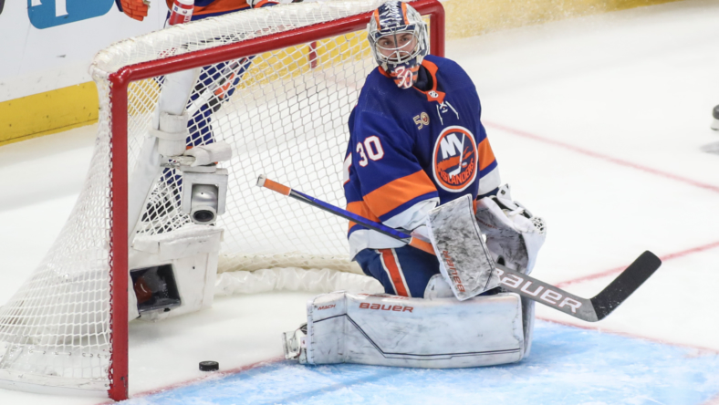 NHL: Stanley Cup Playoffs-Carolina Hurricanes at New York Islanders