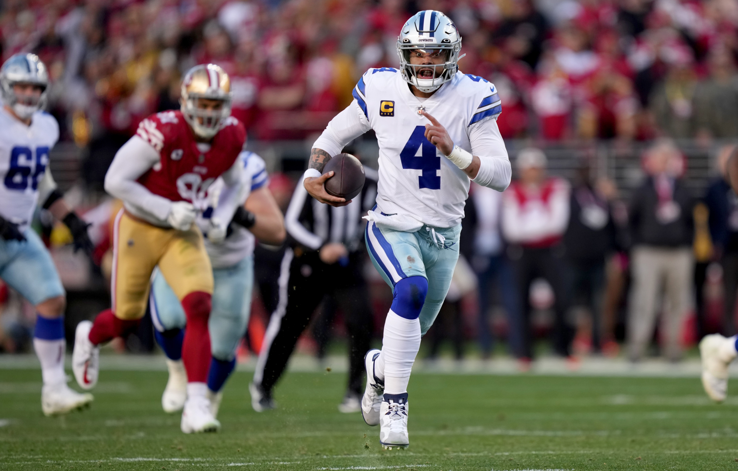 Dak Prescott leads NFL quarterbacks in this category, and is not  interceptions