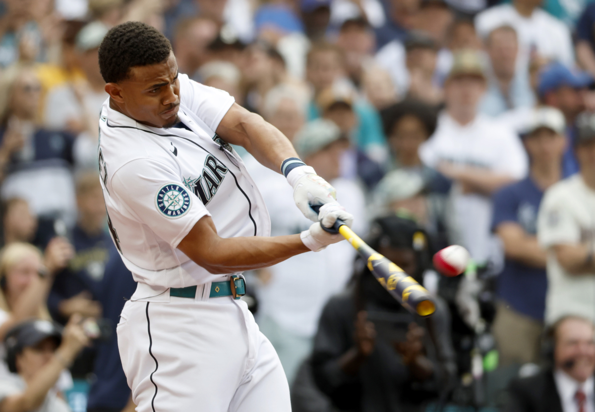 Seattle Mariners' Julio Rodriguez Breaks MLB Home Run Derby Record In ...