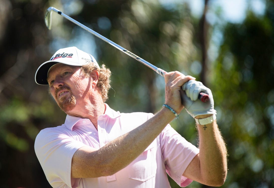 Tim Petrovic watches the ball during the Chubb Classic's final round on Sunday, Feb. 20, 2022 at the Tibur  n Golf Club in Naples, Fla.

Ndn 20120430 Chubb Classic Final Round 0377