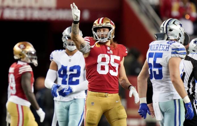 49ers' George Kittle, Ray-Ray McCloud nursing injuries