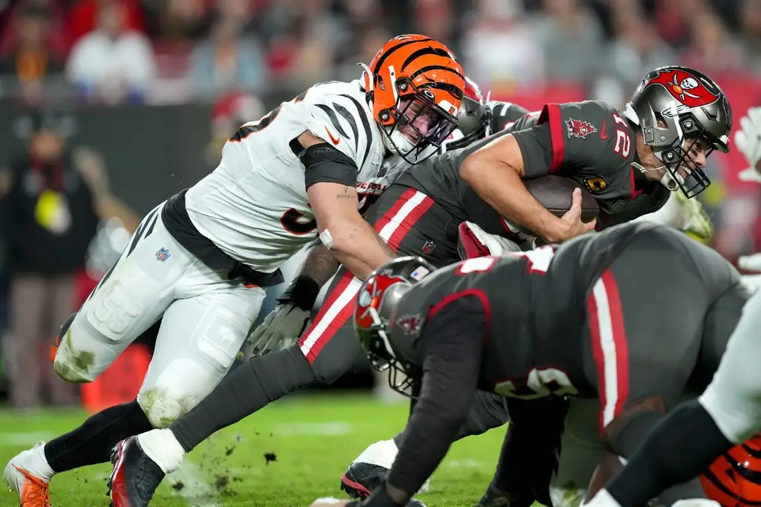 Cincinnati Bengals' Logan Wilson (55) during the first half of an