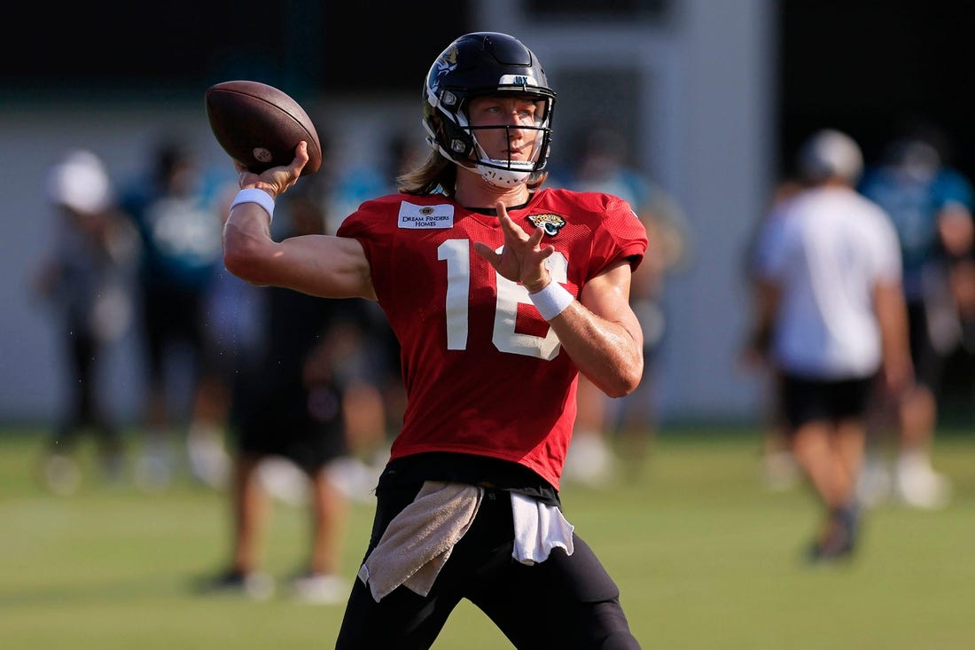 Jacksonville Jaguars quarterback Trevor Lawrence's first-ever Pro