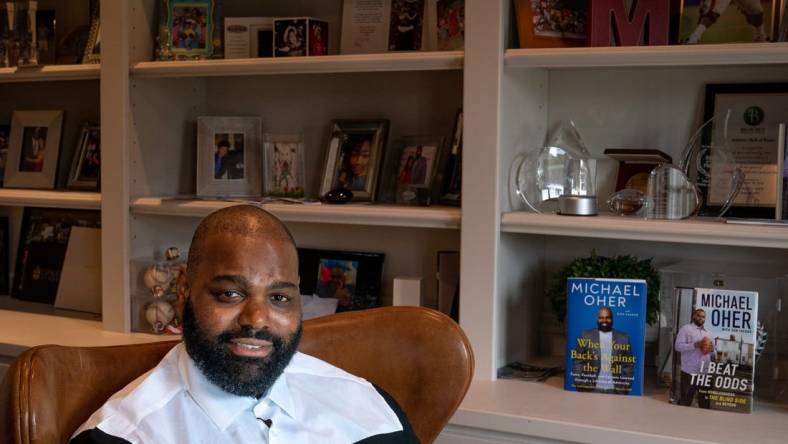 Michael Oher has penned his second book, "When Your Back's Against the Wall." Oher, a former NFL lineman, is hoping to inspire those who face tough odds it is possible to pick yourself up when life knock's you down to achieve your dreams.