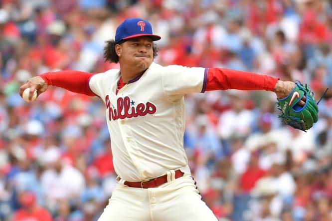 Kyle Schwarber homers on first pitch, Taijuan Walker wins 5th straight  start for Phillies