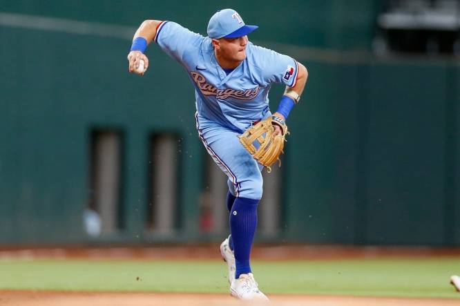 The Texas Rangers are pounding the ball with an offense that leads