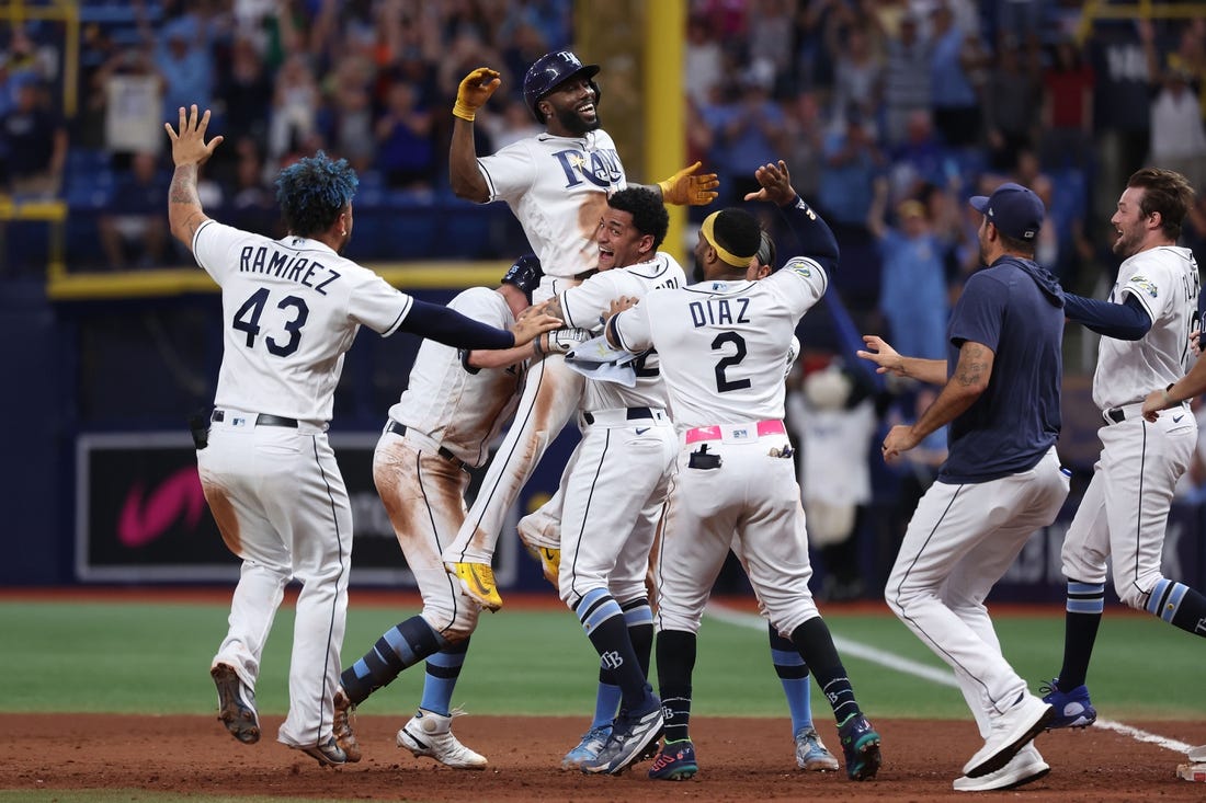 Randy Arozarena caps Rays' second straight walkoff win over Guardians
