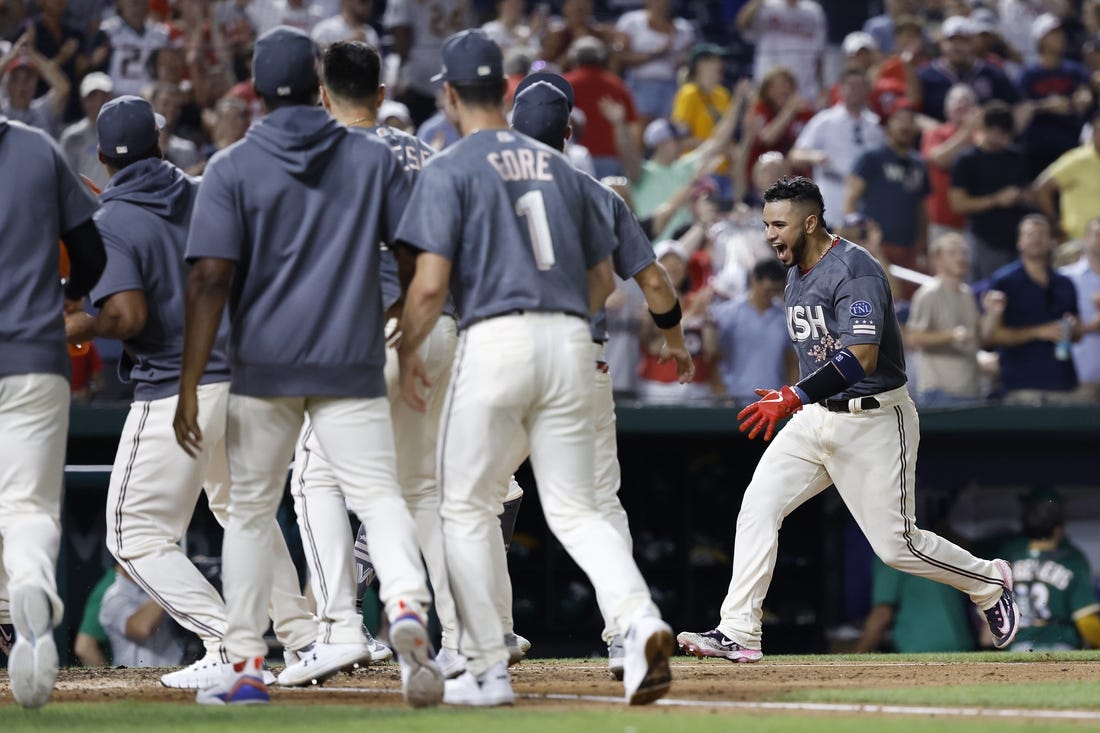 A's fall again as Nationals win on Ruiz's walkoff home run