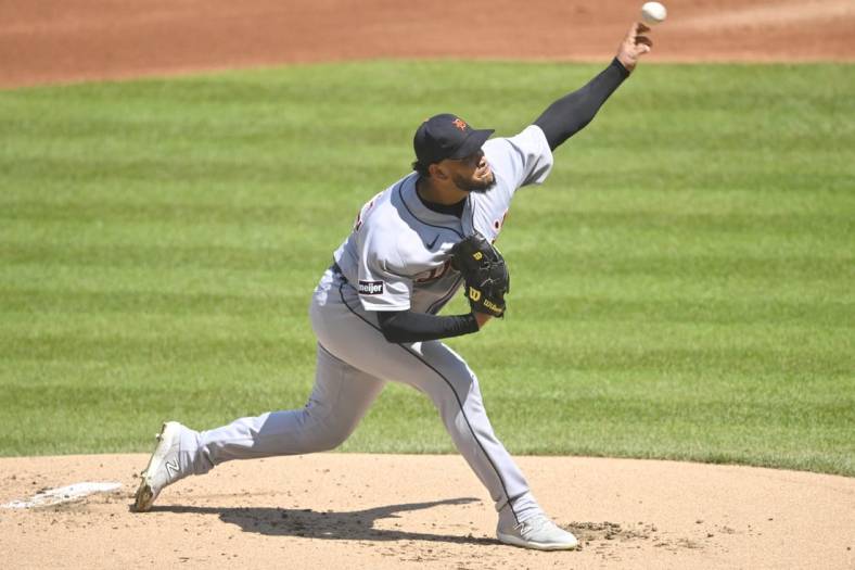 MLB on X: Eduardo Rodriguez is leading the charge for the @Tigers. (MLB x  @MattressFirm)  / X