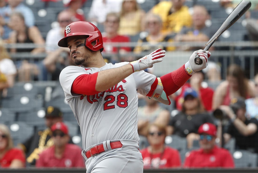 Cardinals' Nolan Arenado exits game after being hit by pitch