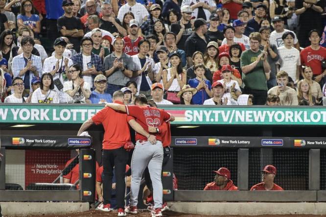 Logan O'Hoppe throws back home run ball as fan at Yankee Stadium