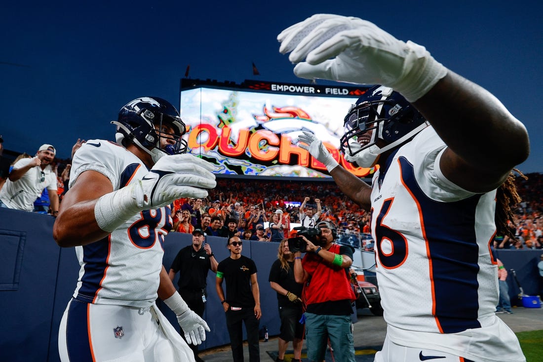 Okwuegbunam, McLaughlin help the Broncos rout the mistake-prone Rams 41-0  in preseason finale