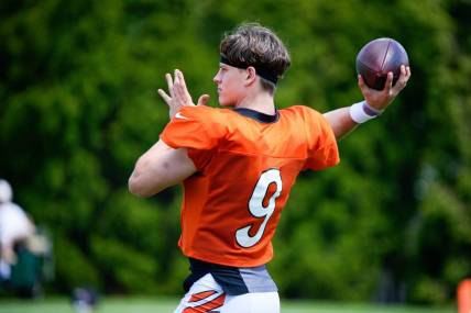Cincinnati Bengals quarterback Joe Burrow returned to practice Wednesday, August 30, 2023 as the team prepares for the season opener against the Browns Burrow suffered a calf injury on July 27, has not participated in practice publicly, but did go through his normal pregame warmup before the Bengals' preseason opener against the Green Bay Packers on Aug. 11.