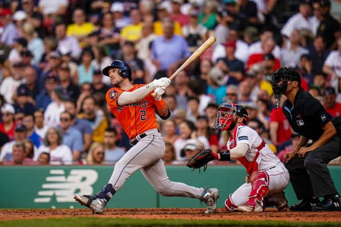 Houston Astros: Jeremy Peña signs Green Monster, a Fenway tradition