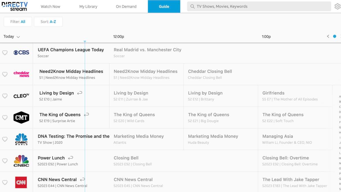 2023 DIRECTV Ultimate Channel Guide (100+ Channels)