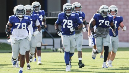 New York Giants continue to shuffle their offensive line to try to find the best fit