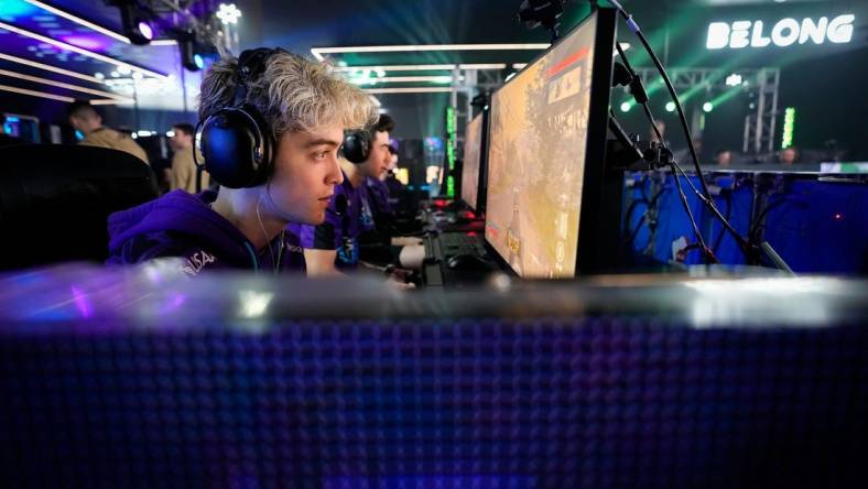 Eli "Standy" Bentz of Minnesota R  KKR competes in the Call of Duty League Pro-Am Classic esports tournament at Belong Gaming Arena in Columbus on May 6, 2022.

Call Of Duty Esports Tournament