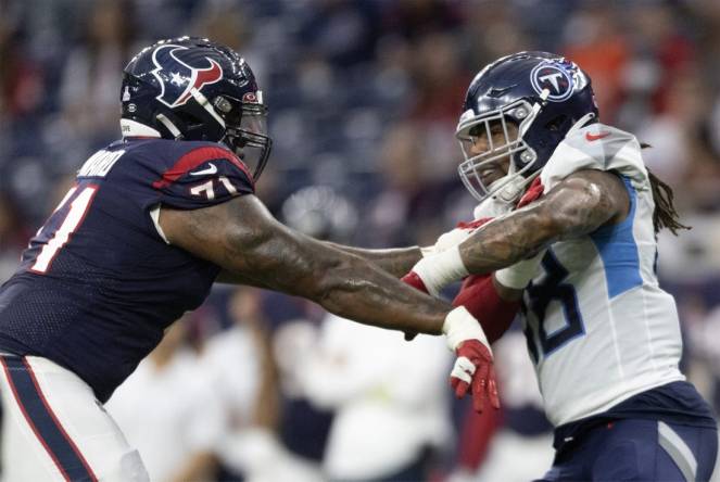 Texans RT Tytus Howard (hand) out indefinitely