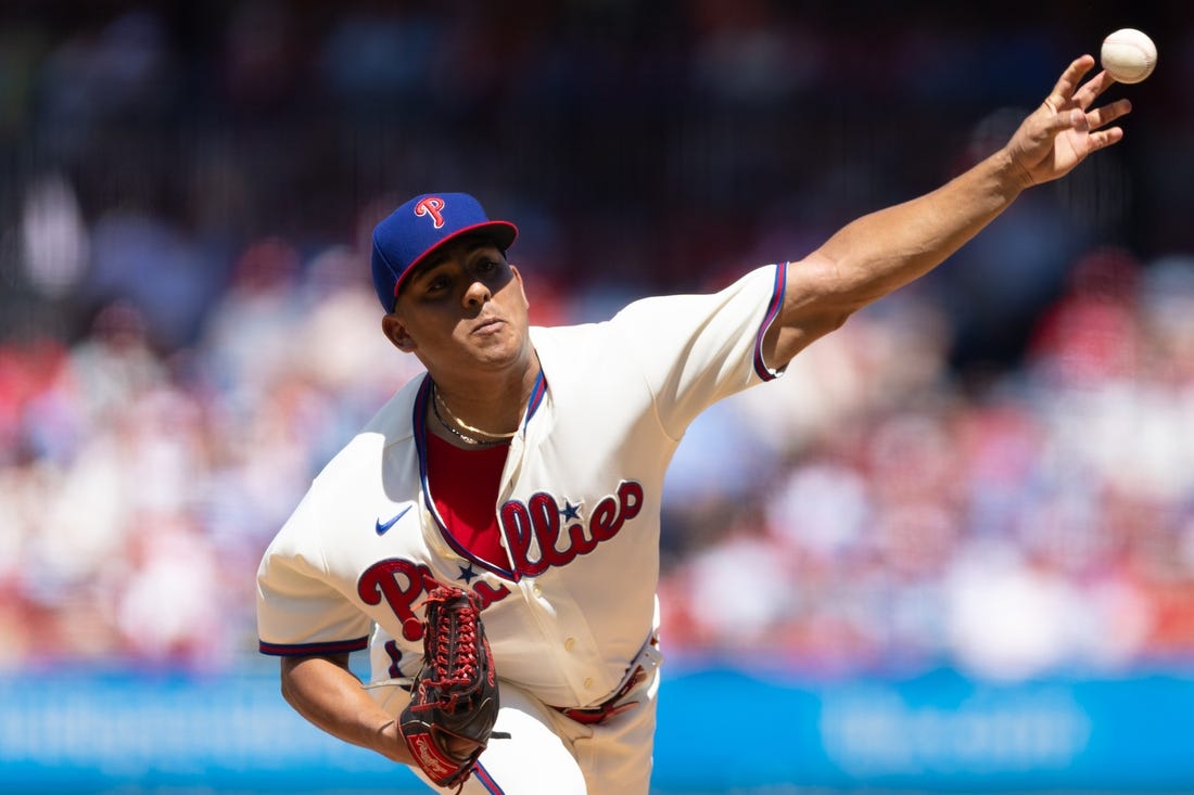 Athletics trade Cristian Pache to Phillies for pitcher Billy