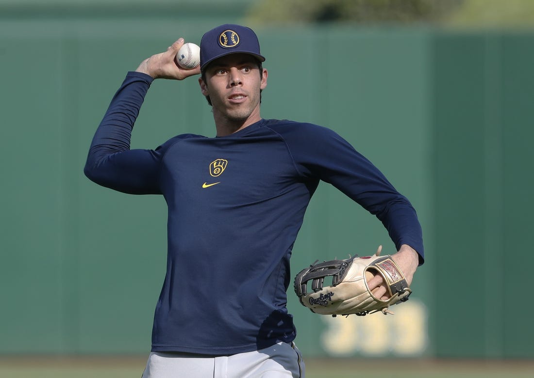 Brewers' Christian Yelich scratched against Yankees because of