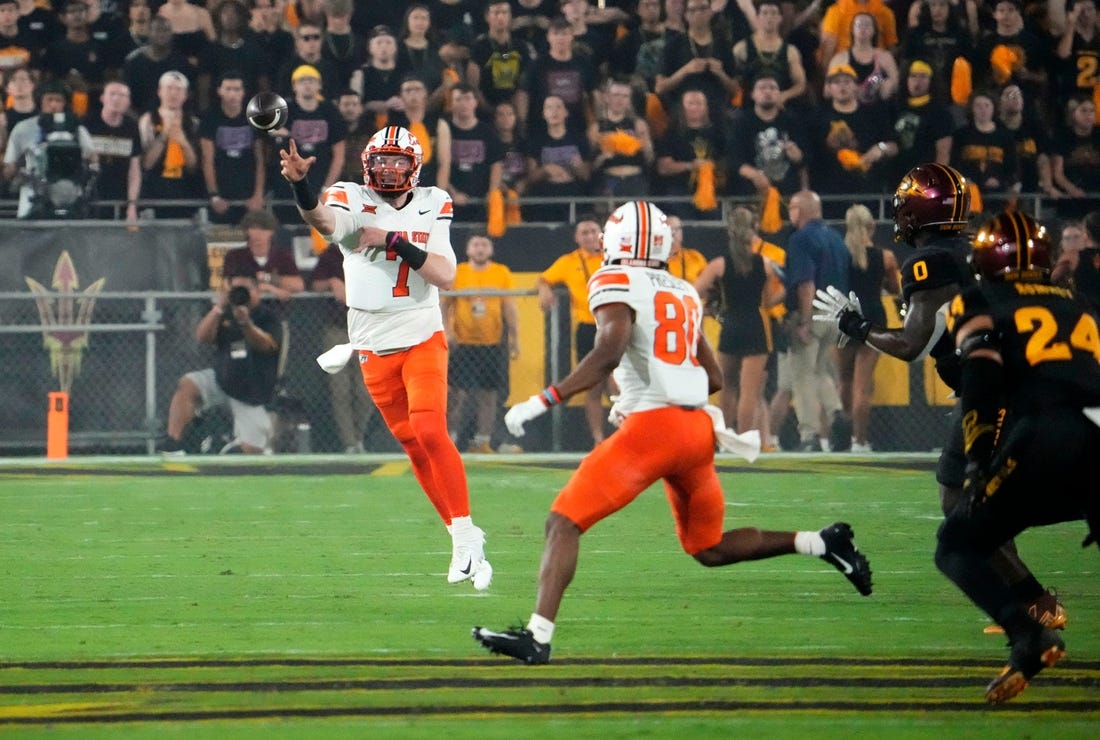 Oklahoma State's Multiple QBs Lead Win Over Arizona State