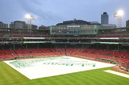 Sep 13, 2023; Boston, Massachusetts, USA; A general view of Fenway Park before a game between the New York Yankees and the Boston Red Sox. Mandatory Credit: Brian Fluharty-USA TODAY Sports