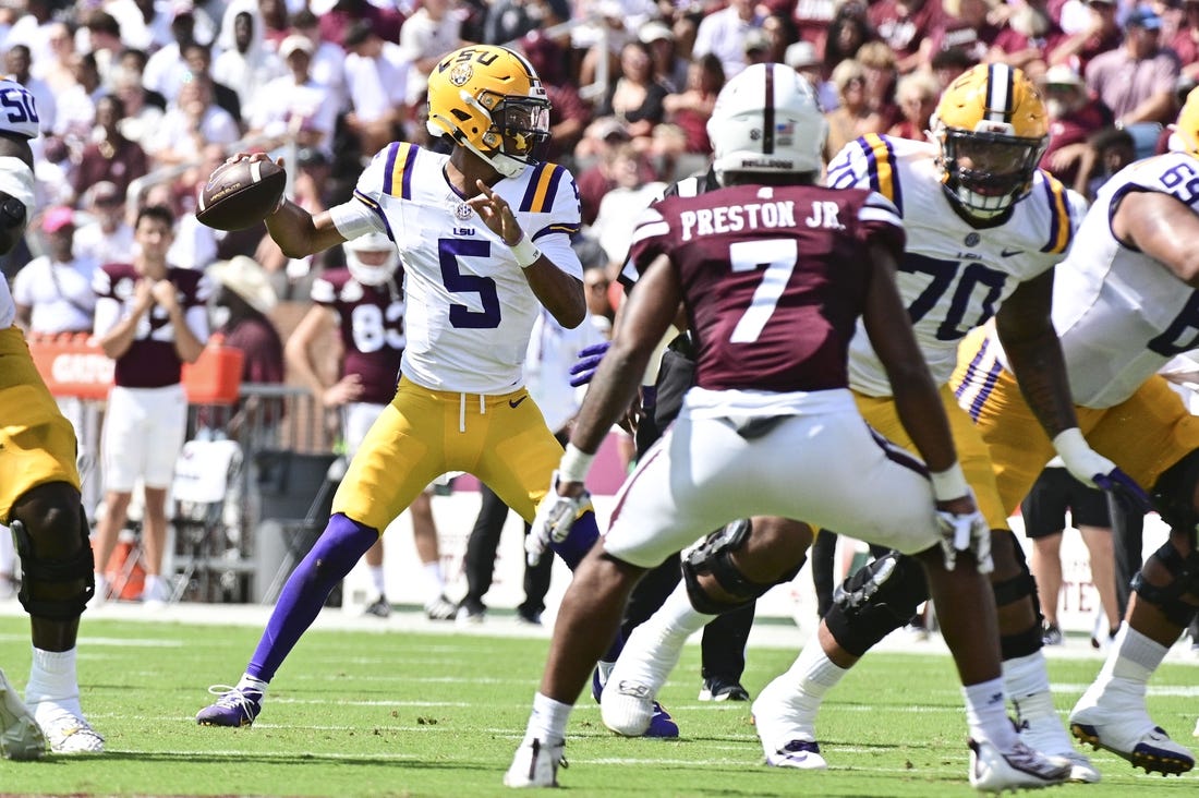 Jayden Daniels Helps No 14 Lsu Trounce Mississippi State 1461