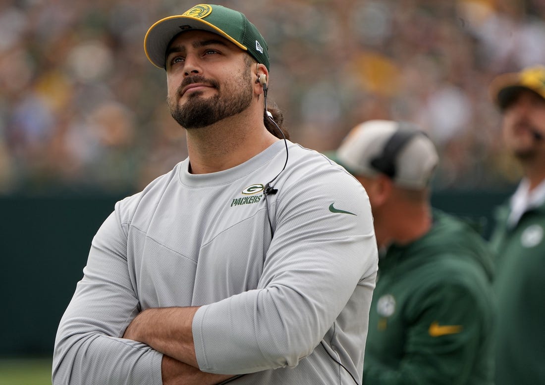 Green Bay Packers offensive tackle David Bakhtiari