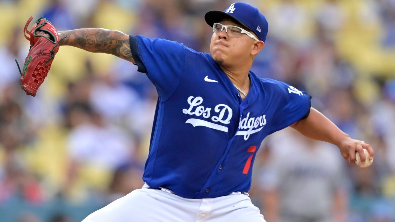 Los Angeles Dodgers' Julio Urias