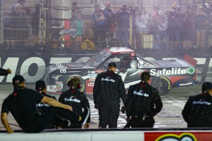 NASCAR Truck Series playoff upended one lap at a time at Bristol