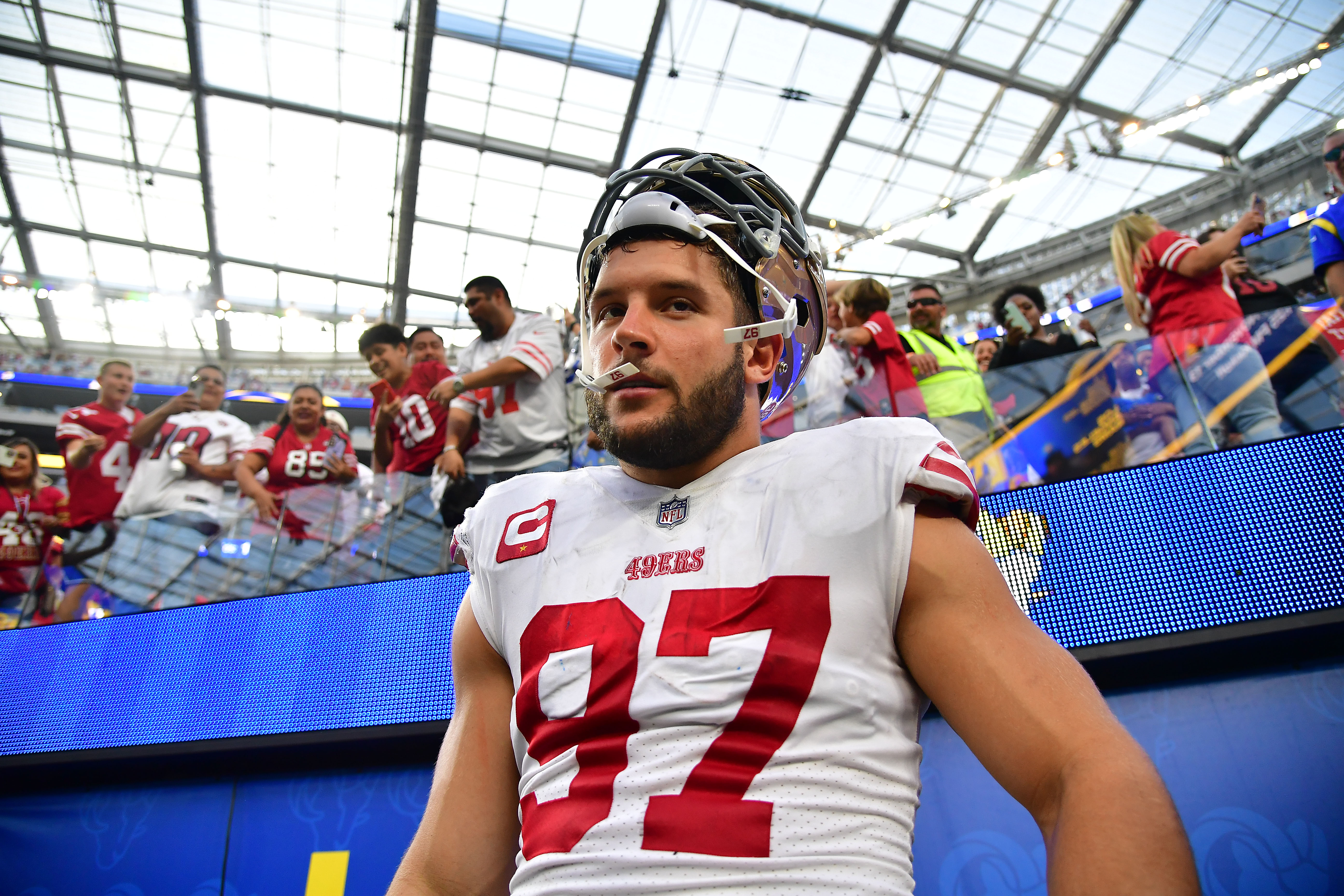 Nick Bosa Misses 49ers' Wednesday Practice, Week One Status 'In