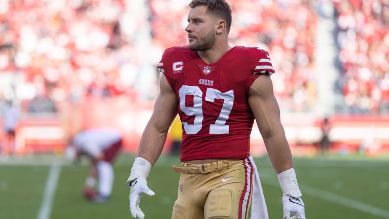 San Francisco 49ers defensive end Nick Bosa