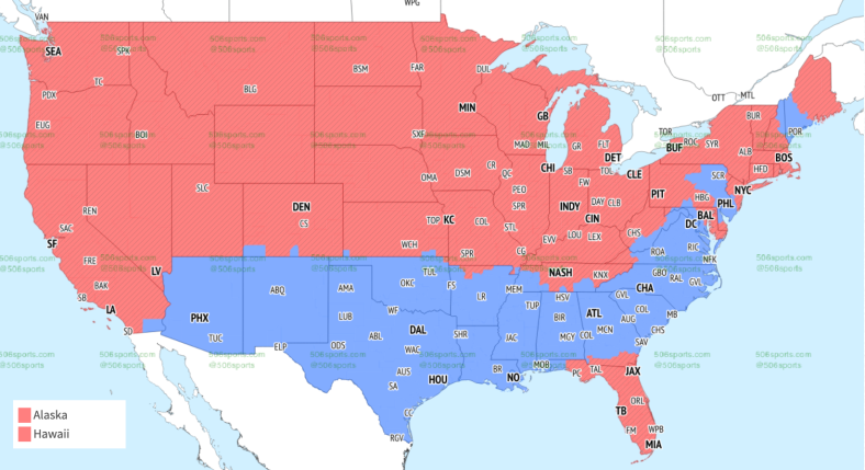 NFL TV map Week 3