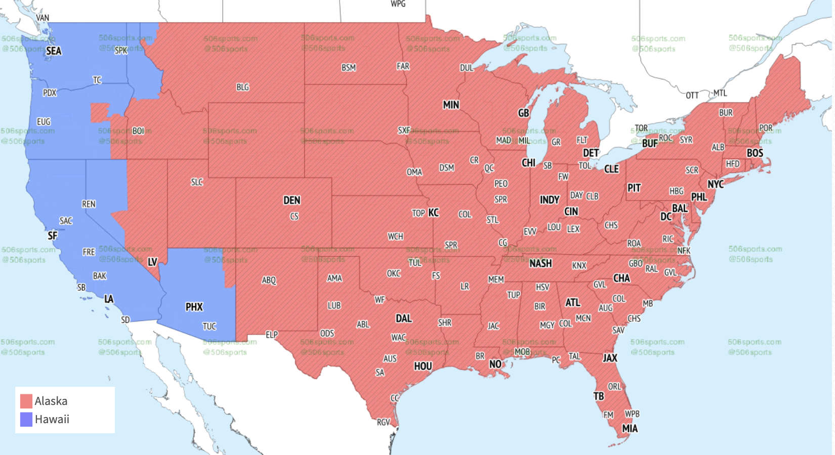 NFL Coverage Map Week 4: NFL TV Map, Broadcast Info For Sunday's Games ...