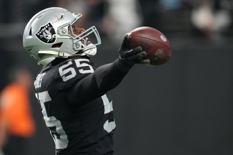 Las Vegas Raiders star has a disturbing breakdown during live