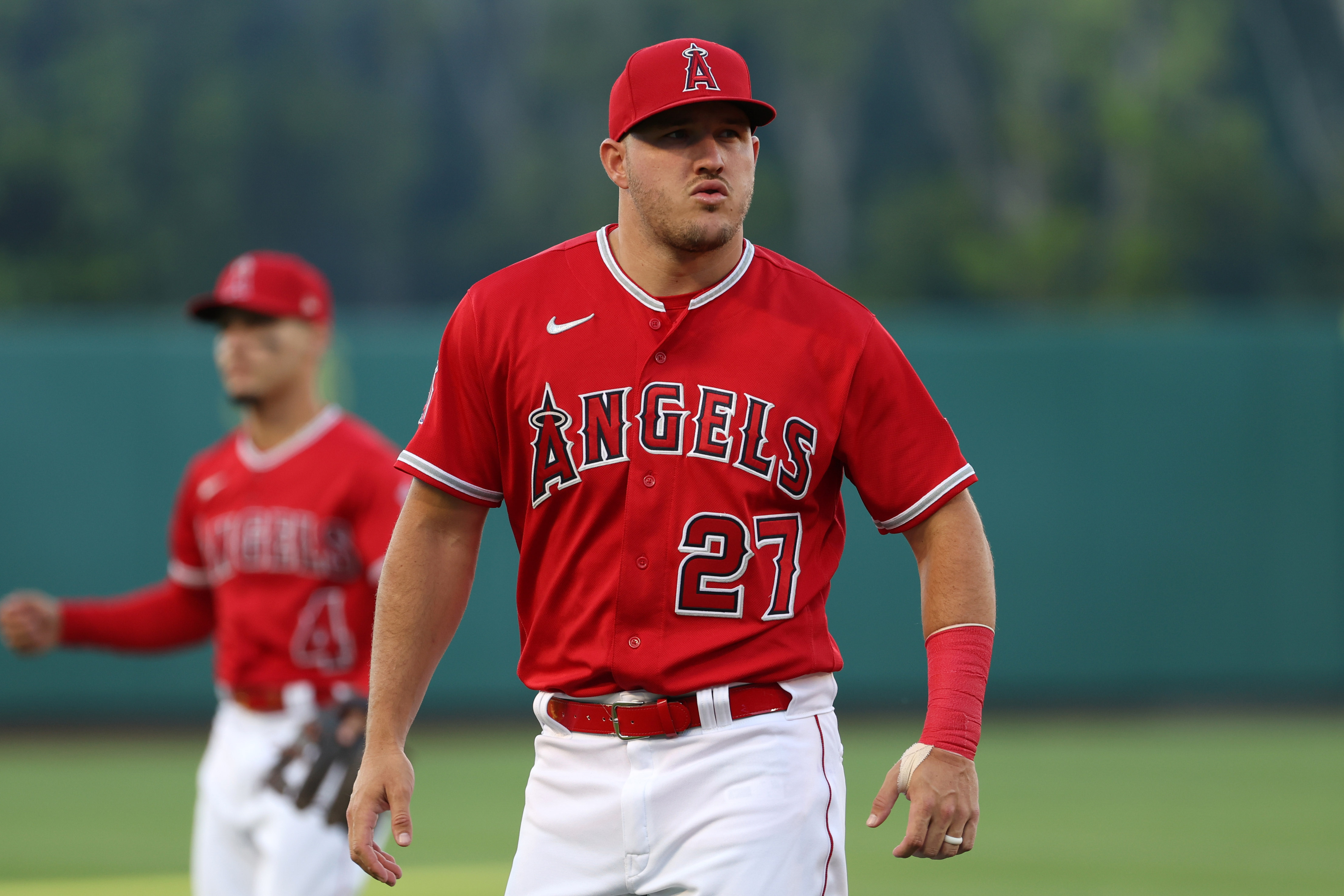 Mike Trout Back Signed Los Angeles Angels 2020 Alternate Jersey