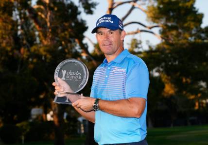 Padraig Harrington poses with the trophy after winning the 2022 Charles Schwab Cup Championship. Photo by Rob Schumacher/The Arizona Republic-USA TODAY NETWORK

Golf Charles Schwab Cup Championship Final Round